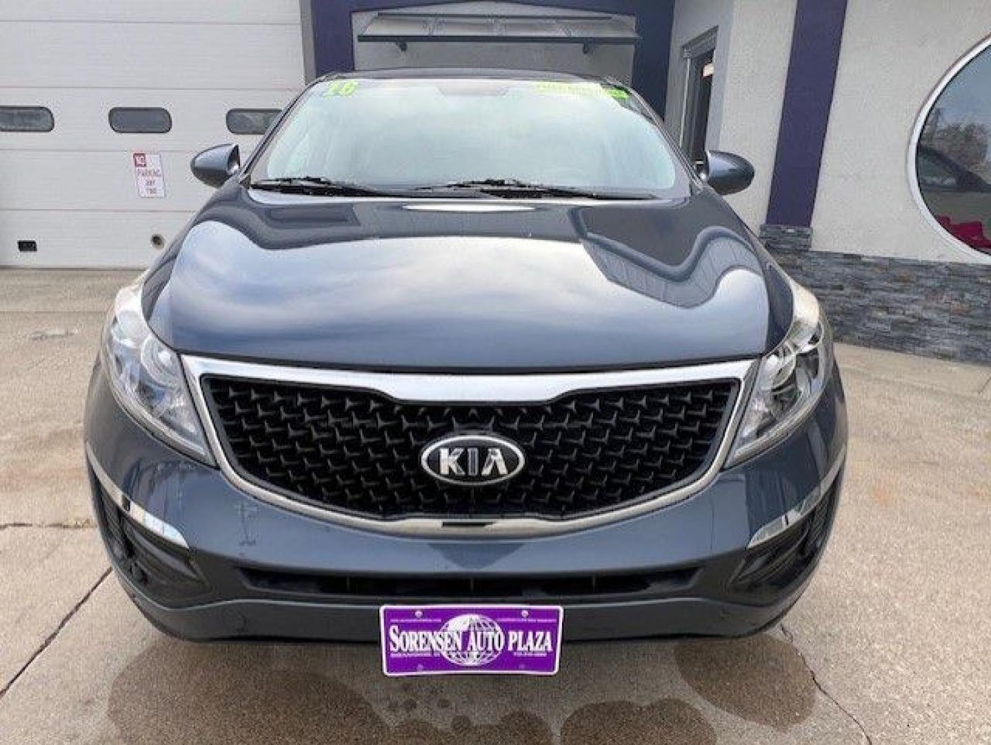 2016 BLUE KIA SPORTAGE LX (KNDPB3AC2G7) with an 2.4L engine, Automatic transmission, located at 1100 W. Sheridan Ave., Shenandoah, 51601, (712) 246-1600, 40.765678, -95.388817- Photo#4