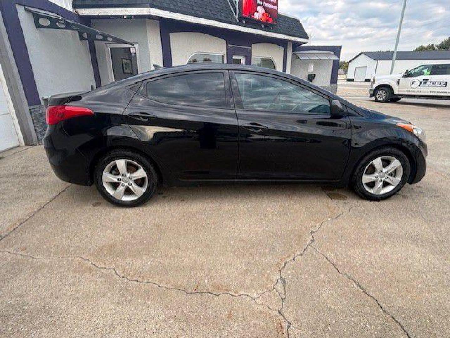 2013 BLACK HYUNDAI ELANTRA GLS (5NPDH4AEXDH) with an 1.8L engine, Automatic transmission, located at 1100 W. Sheridan Ave., Shenandoah, 51601, (712) 246-1600, 40.765678, -95.388817 - Photo#6