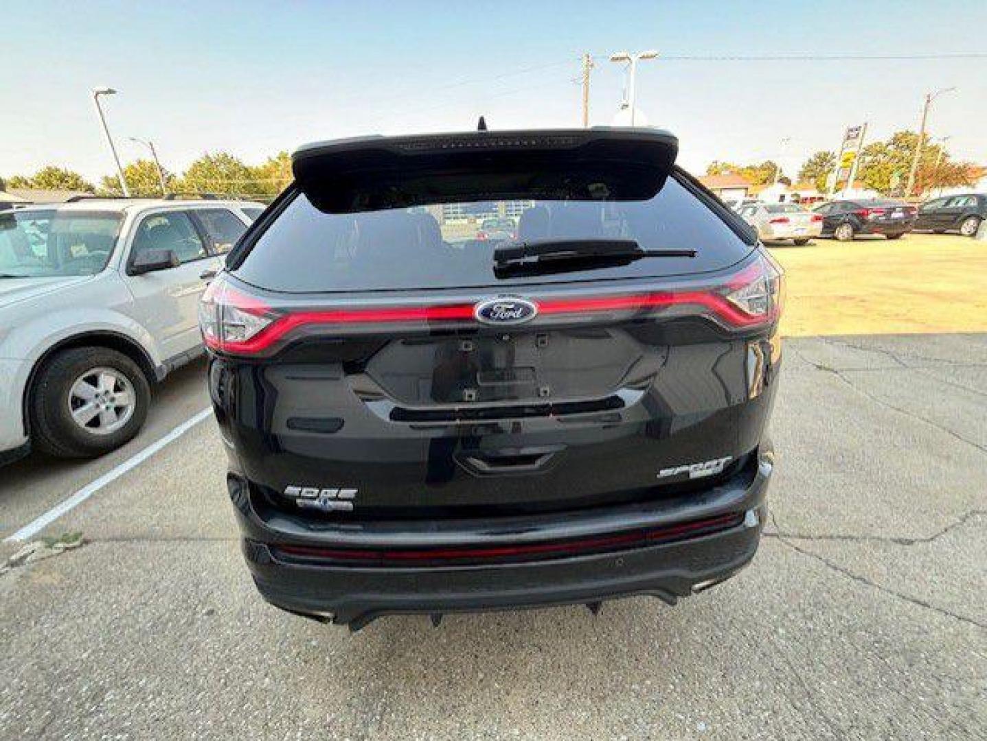 2015 BLACK FORD EDGE SPORT (2FMTK4AP0FB) with an 2.7L engine, Automatic transmission, located at 1100 W. Sheridan Ave., Shenandoah, 51601, (712) 246-1600, 40.765678, -95.388817 - Photo#4