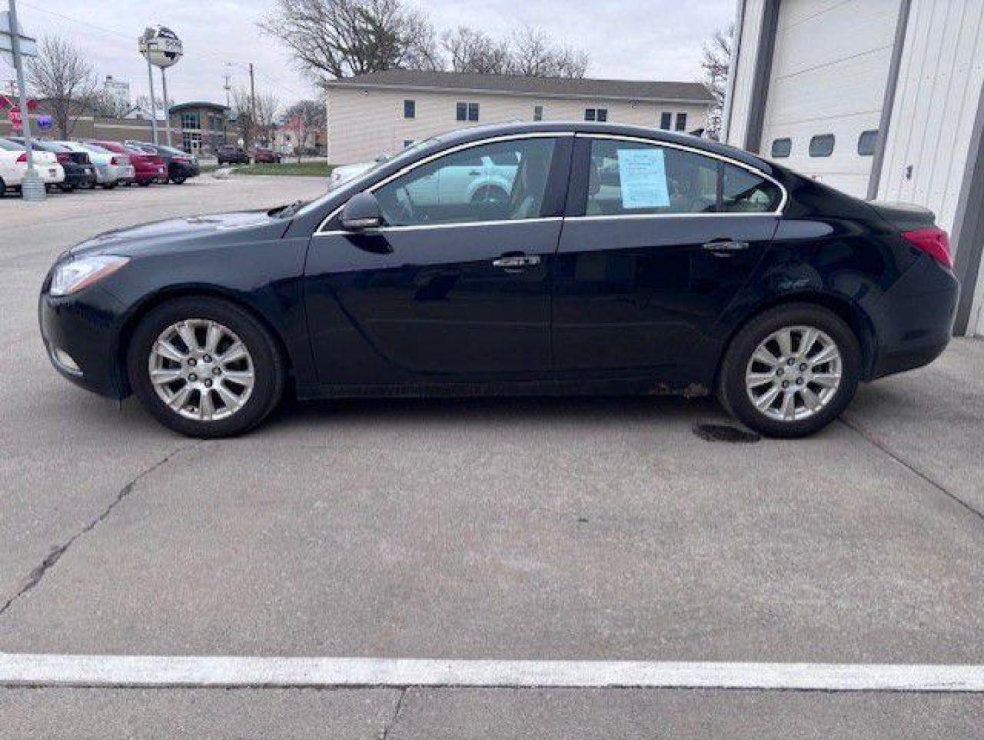 2012 BLACK BUICK REGAL PREMIUM (2G4GT5GR6C9) with an 2.4L engine, Automatic transmission, located at 1100 W. Sheridan Ave., Shenandoah, 51601, (712) 246-1600, 40.765678, -95.388817 - Photo#1
