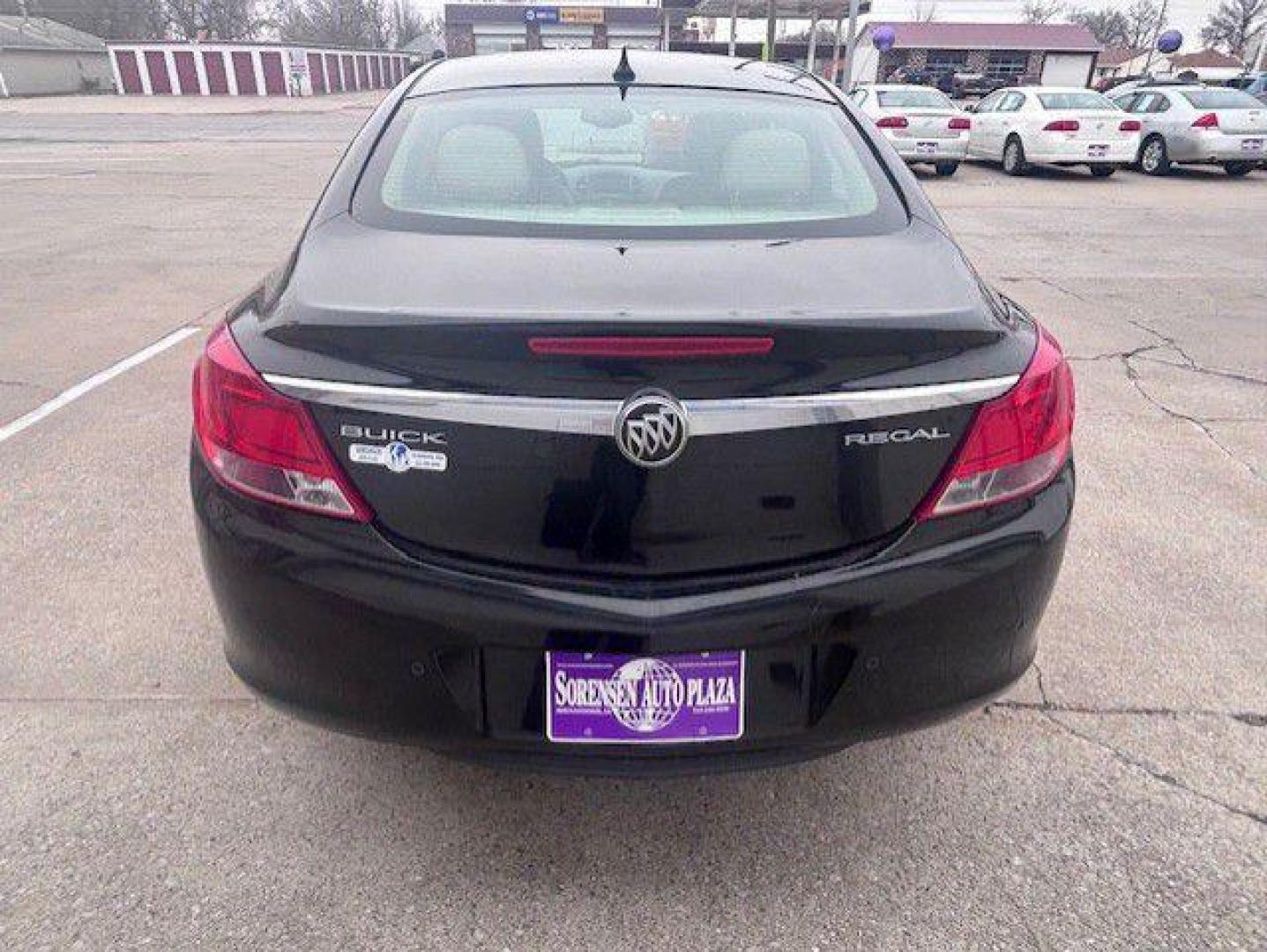 2012 BLACK BUICK REGAL PREMIUM (2G4GT5GR6C9) with an 2.4L engine, Automatic transmission, located at 1100 W. Sheridan Ave., Shenandoah, 51601, (712) 246-1600, 40.765678, -95.388817 - Photo#5