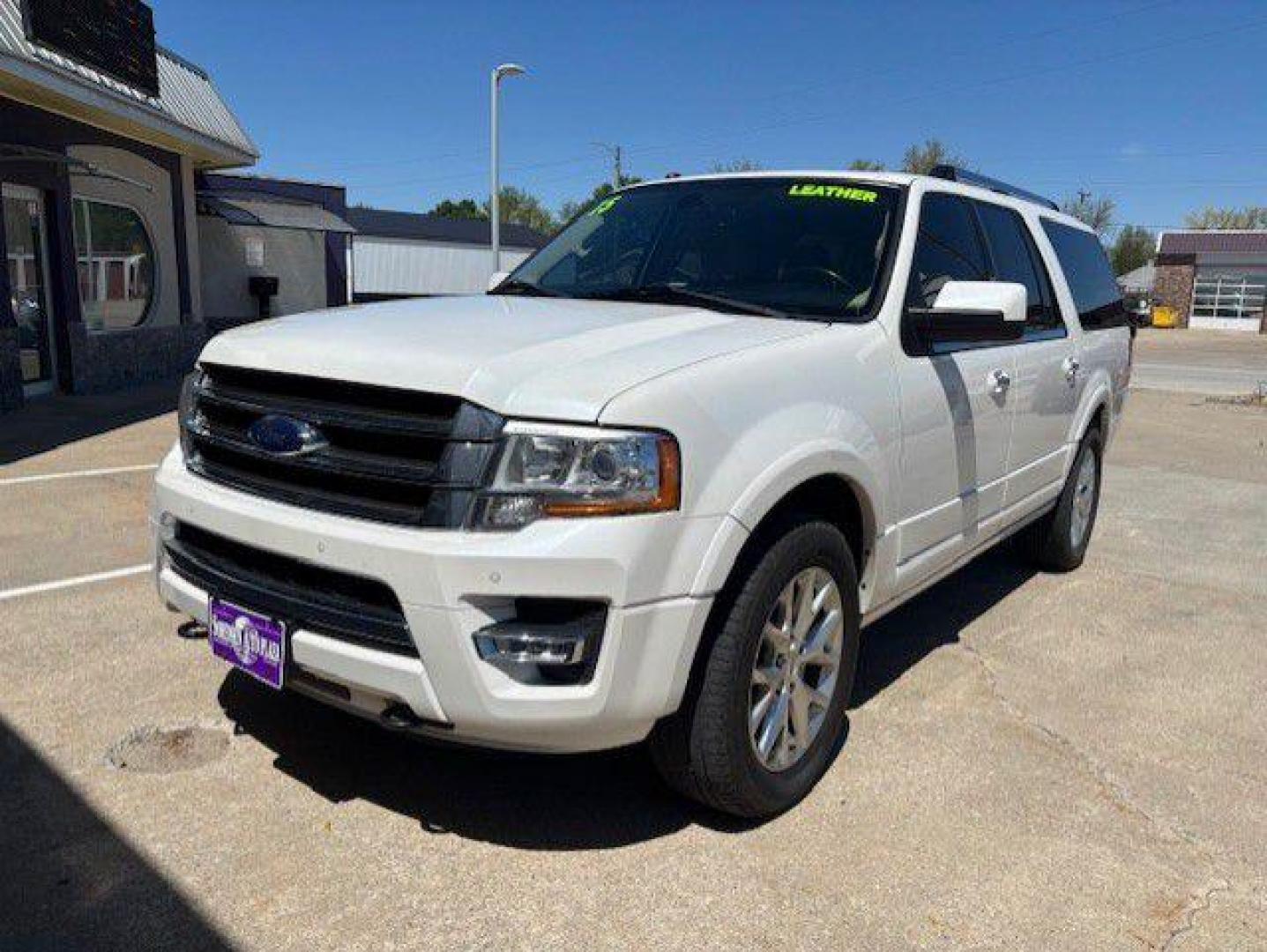 2015 WHITE FORD EXPEDITION EL LIMITED (1FMJK2AT6FE) with an 3.5L engine, Automatic transmission, located at 1100 W. Sheridan Ave., Shenandoah, 51601, (712) 246-1600, 40.765678, -95.388817 - Photo#0