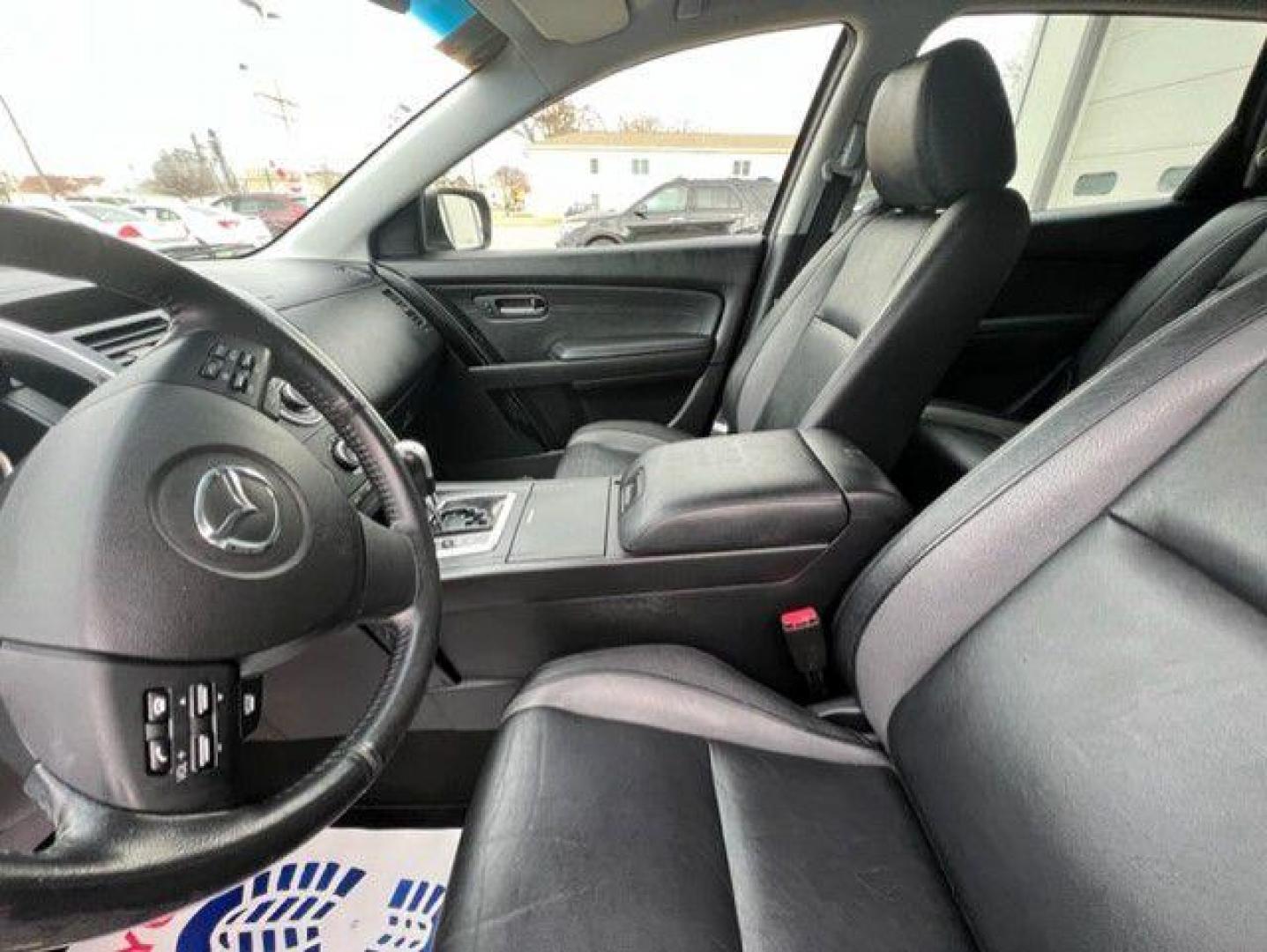 2012 BLACK MAZDA CX-9 SPORT (JM3TB3CA4C0) with an 3.7L engine, Automatic transmission, located at 1100 W. Sheridan Ave., Shenandoah, 51601, (712) 246-1600, 40.765678, -95.388817 - Photo#3
