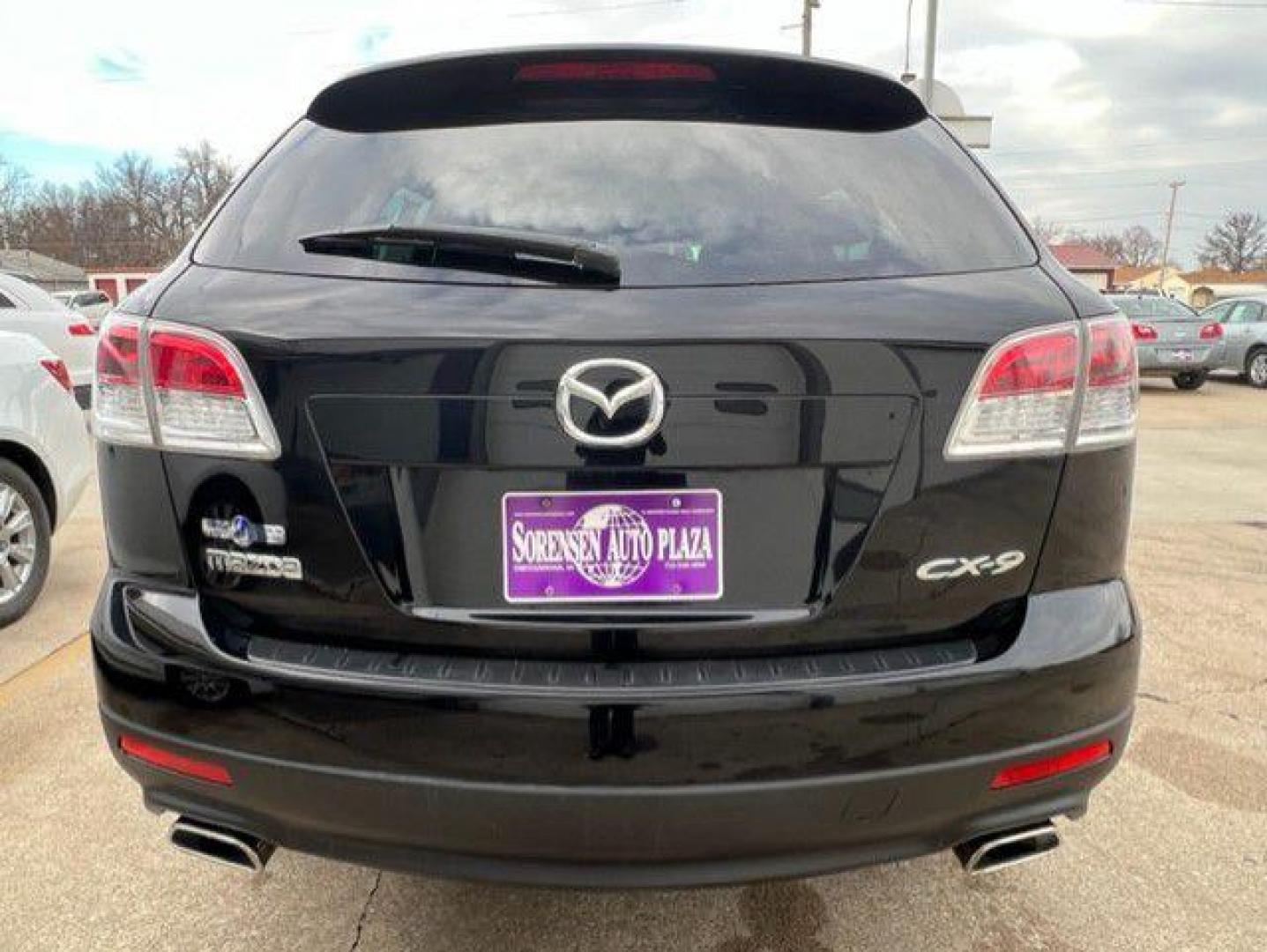 2012 BLACK MAZDA CX-9 SPORT (JM3TB3CA4C0) with an 3.7L engine, Automatic transmission, located at 1100 W. Sheridan Ave., Shenandoah, 51601, (712) 246-1600, 40.765678, -95.388817 - Photo#8