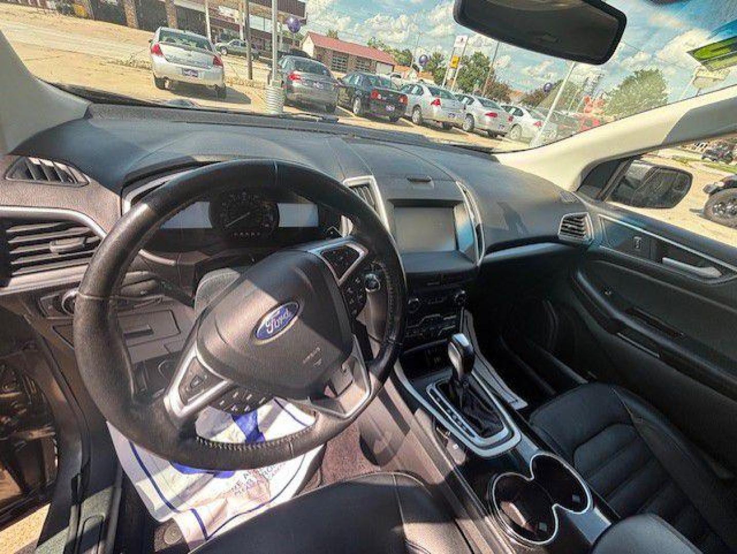 2015 GRAY FORD EDGE SEL (2FMTK4J83FB) with an 3.5L engine, Automatic transmission, located at 1100 W. Sheridan Ave., Shenandoah, 51601, (712) 246-1600, 40.765678, -95.388817 - Photo#3