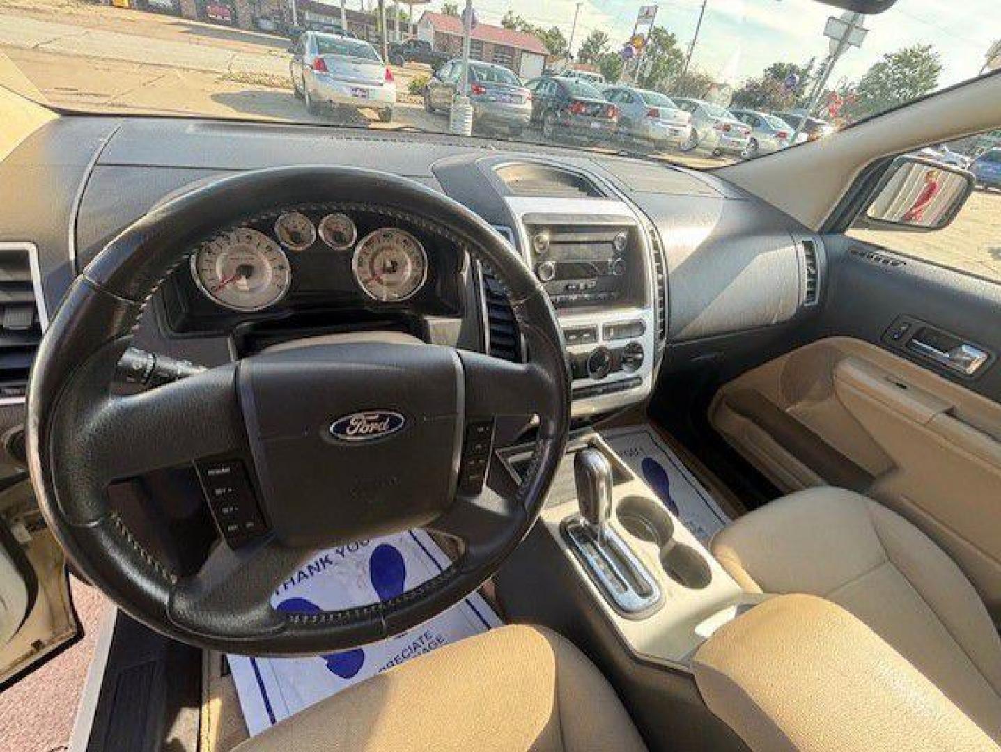 2008 WHITE FORD EDGE SEL (2FMDK48C48B) with an 3.5L engine, Automatic transmission, located at 1100 W. Sheridan Ave., Shenandoah, 51601, (712) 246-1600, 40.765678, -95.388817 - Photo#3