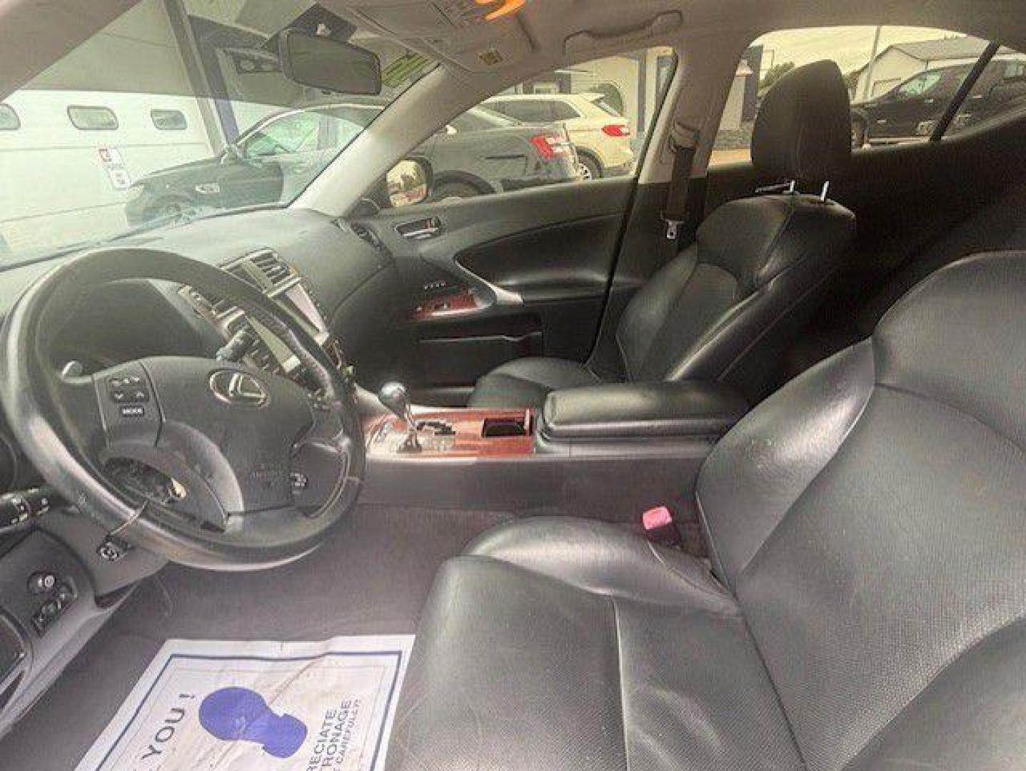 2006 BLACK LEXUS IS 350 (JTHBE262162) with an 3.5L engine, Automatic transmission, located at 1100 W. Sheridan Ave., Shenandoah, 51601, (712) 246-1600, 40.765678, -95.388817 - Photo#2