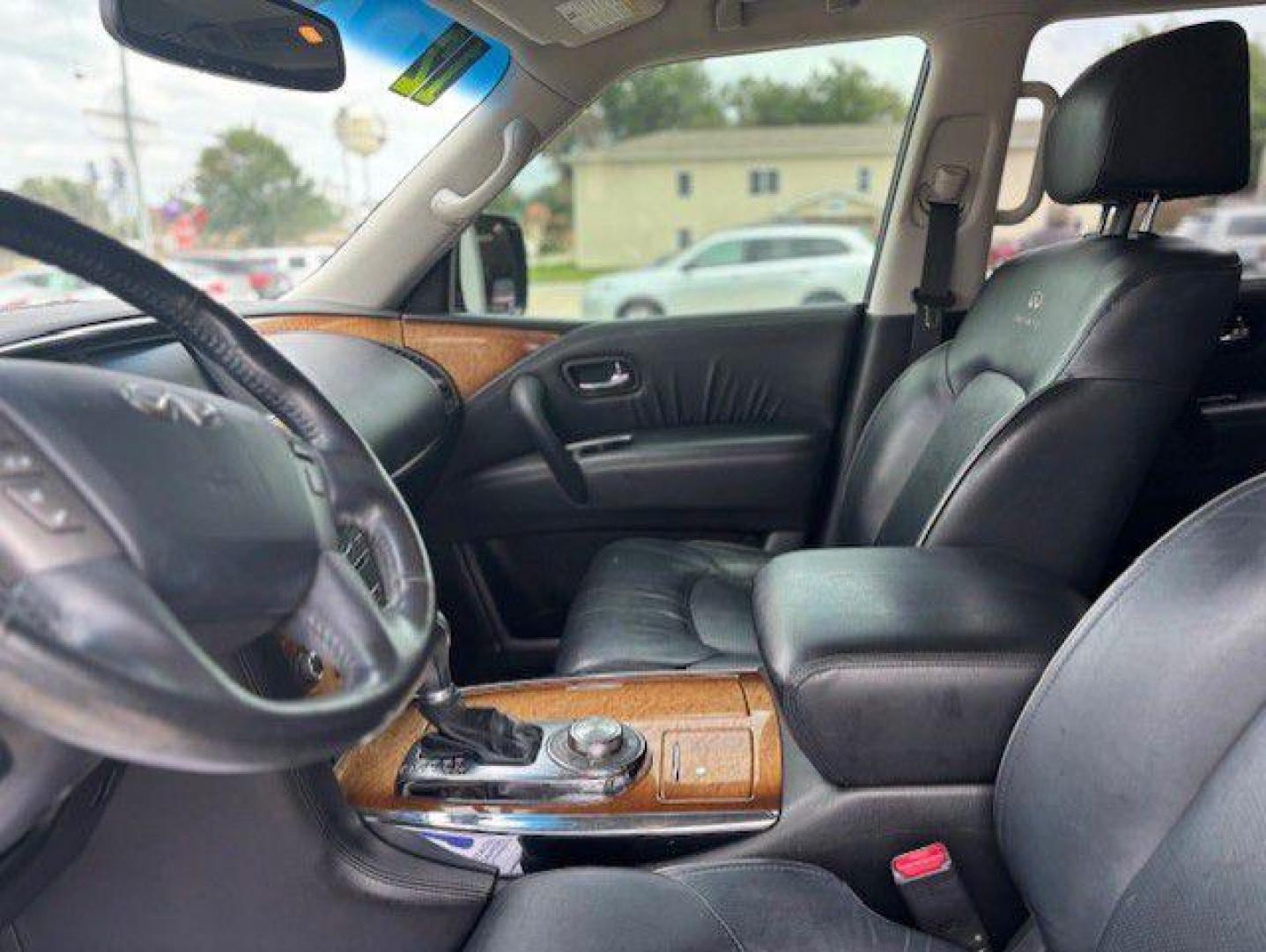 2012 GRAY INFINITI QX56 (JN8AZ2NE3C9) with an 5.6L engine, Automatic transmission, located at 1100 W. Sheridan Ave., Shenandoah, 51601, (712) 246-1600, 40.765678, -95.388817 - Photo#2