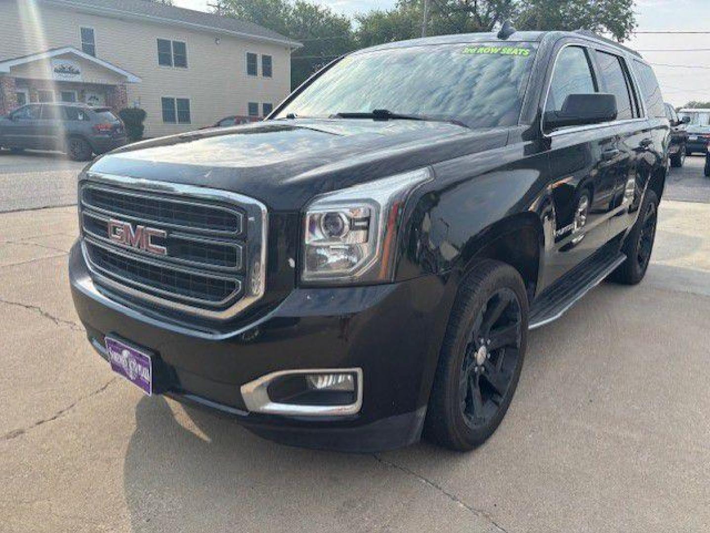 2015 BLACK GMC YUKON SLT (1GKS2BKC6FR) with an 5.3L engine, Automatic transmission, located at 1100 W. Sheridan Ave., Shenandoah, 51601, (712) 246-1600, 40.765678, -95.388817 - Photo#0
