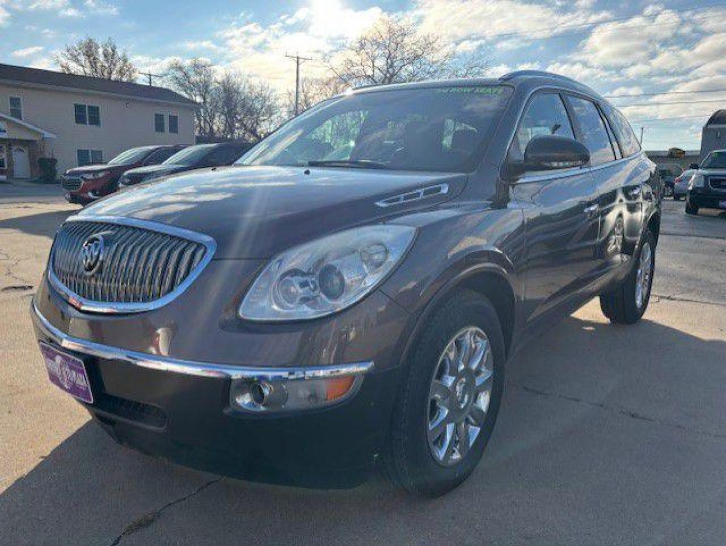 2012 BROWN BUICK ENCLAVE (5GAKRCED0CJ) with an 3.6L engine, Automatic transmission, located at 1100 W. Sheridan Ave., Shenandoah, 51601, (712) 246-1600, 40.765678, -95.388817 - Photo#0