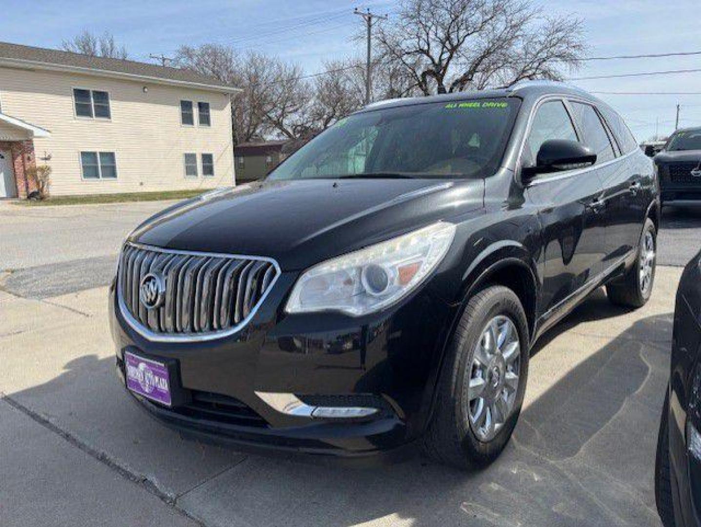 2015 BLACK BUICK ENCLAVE PREMIUM (5GAKVCKD9FJ) with an 3.6L engine, Automatic transmission, located at 1100 W. Sheridan Ave., Shenandoah, 51601, (712) 246-1600, 40.765678, -95.388817 - Photo#0