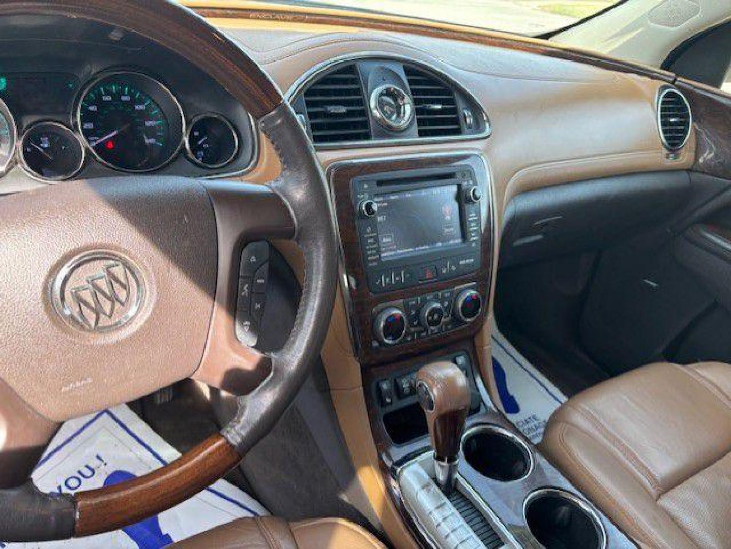 2015 BLACK BUICK ENCLAVE PREMIUM (5GAKVCKD9FJ) with an 3.6L engine, Automatic transmission, located at 1100 W. Sheridan Ave., Shenandoah, 51601, (712) 246-1600, 40.765678, -95.388817 - Photo#2