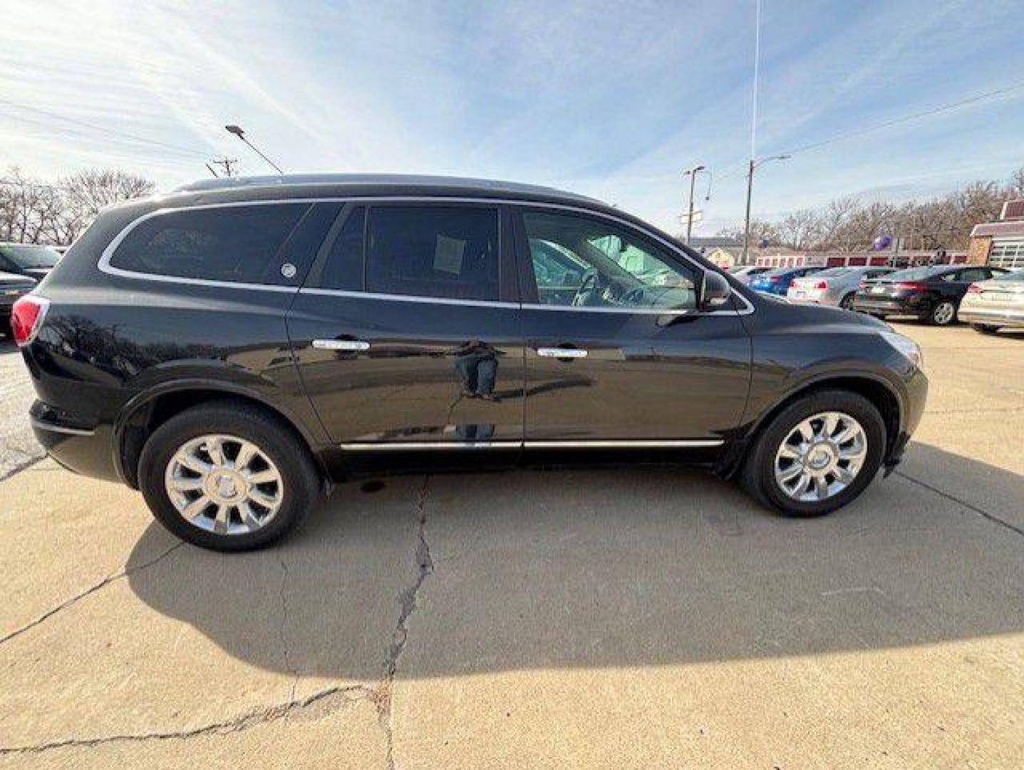 2015 BLACK BUICK ENCLAVE PREMIUM (5GAKVCKD9FJ) with an 3.6L engine, Automatic transmission, located at 1100 W. Sheridan Ave., Shenandoah, 51601, (712) 246-1600, 40.765678, -95.388817 - Photo#5