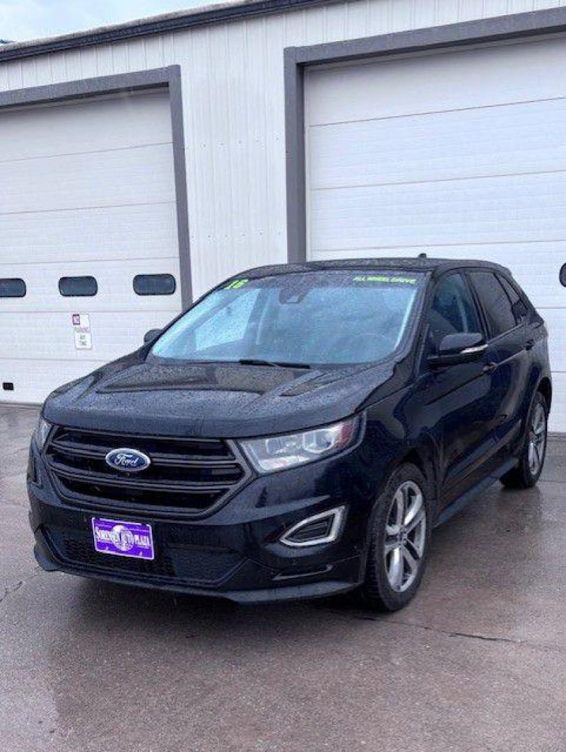 2016 BLACK FORD EDGE SPORT (2FMPK4AP1GB) with an 2.7L engine, Automatic transmission, located at 1100 W. Sheridan Ave., Shenandoah, 51601, (712) 246-1600, 40.765678, -95.388817 - Photo#0