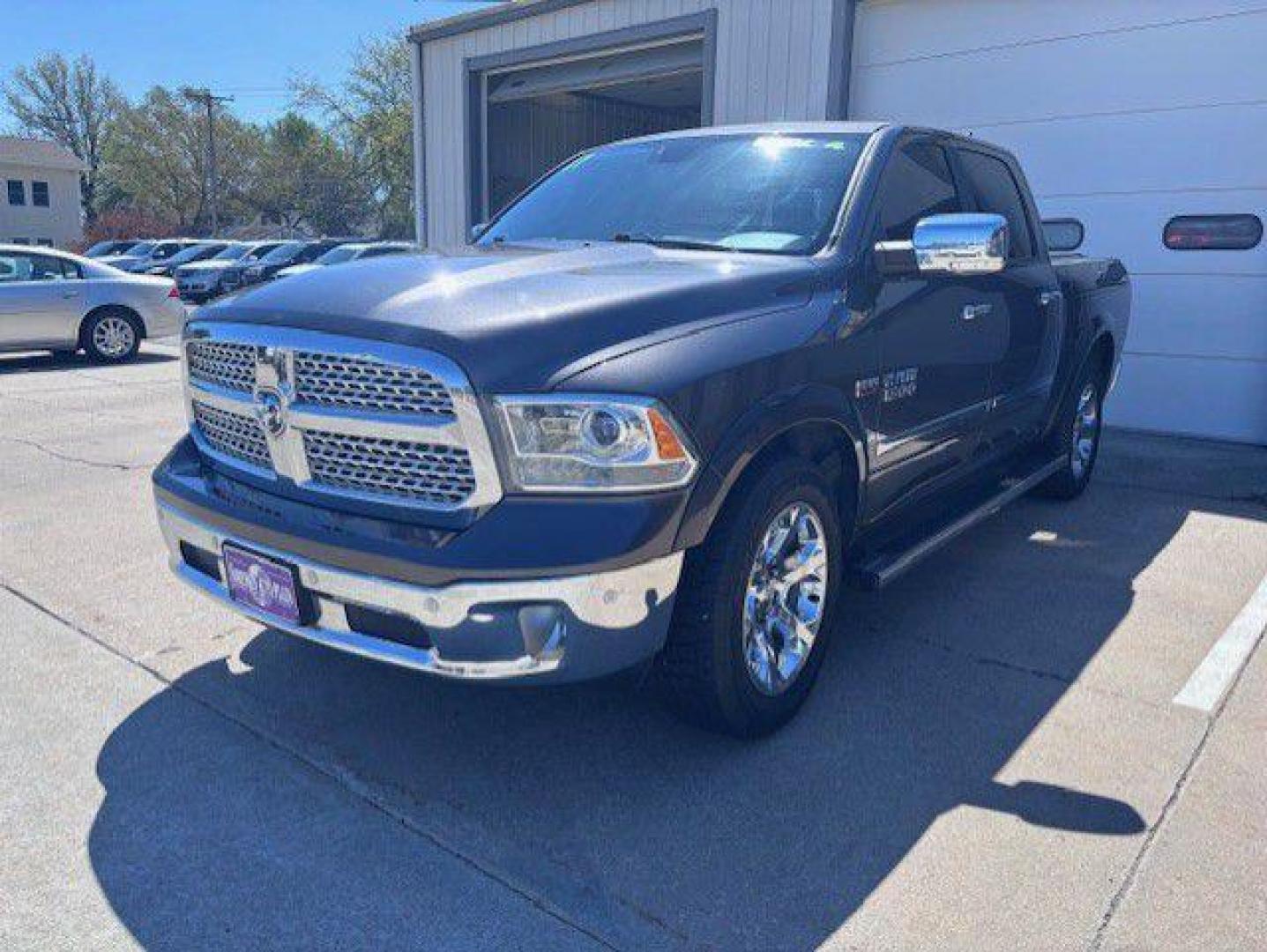 2017 GRAY RAM 1500 LARAMIE (1C6RR7NT8HS) with an 5.7L engine, Automatic transmission, located at 1100 W. Sheridan Ave., Shenandoah, 51601, (712) 246-1600, 40.765678, -95.388817 - Photo#0