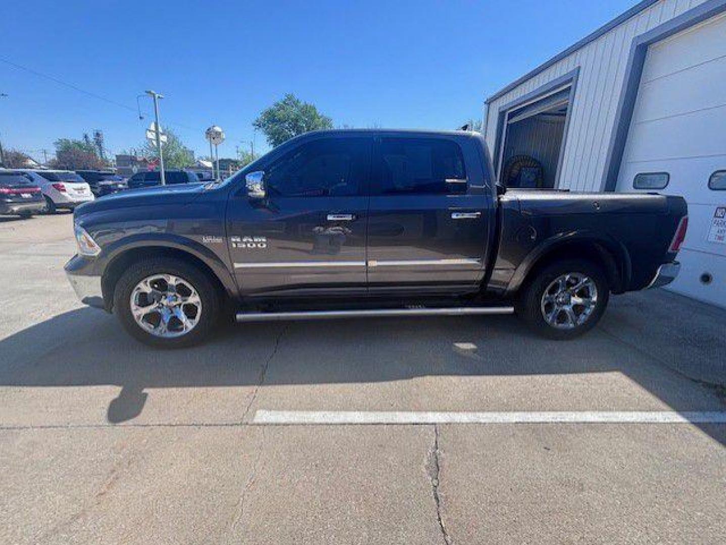 2017 GRAY RAM 1500 LARAMIE (1C6RR7NT8HS) with an 5.7L engine, Automatic transmission, located at 1100 W. Sheridan Ave., Shenandoah, 51601, (712) 246-1600, 40.765678, -95.388817 - Photo#1