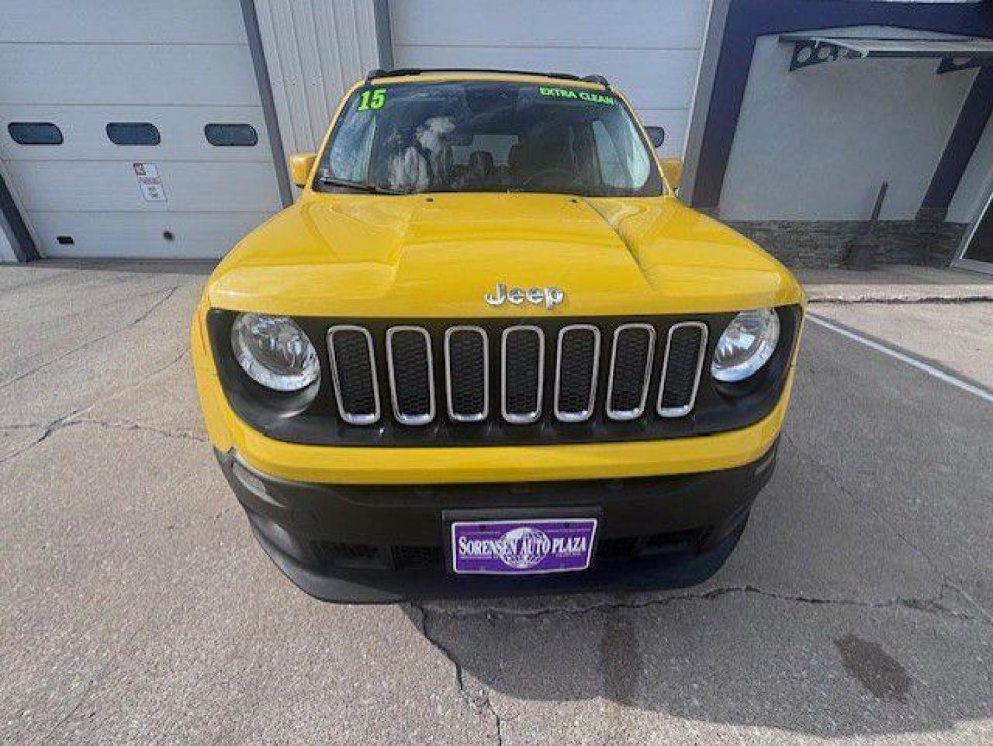 2015 YELLOW JEEP RENEGADE LATITUDE (ZACCJABTXFP) with an 2.4L engine, Automatic transmission, located at 1100 W. Sheridan Ave., Shenandoah, 51601, (712) 246-1600, 40.765678, -95.388817 - Photo#8