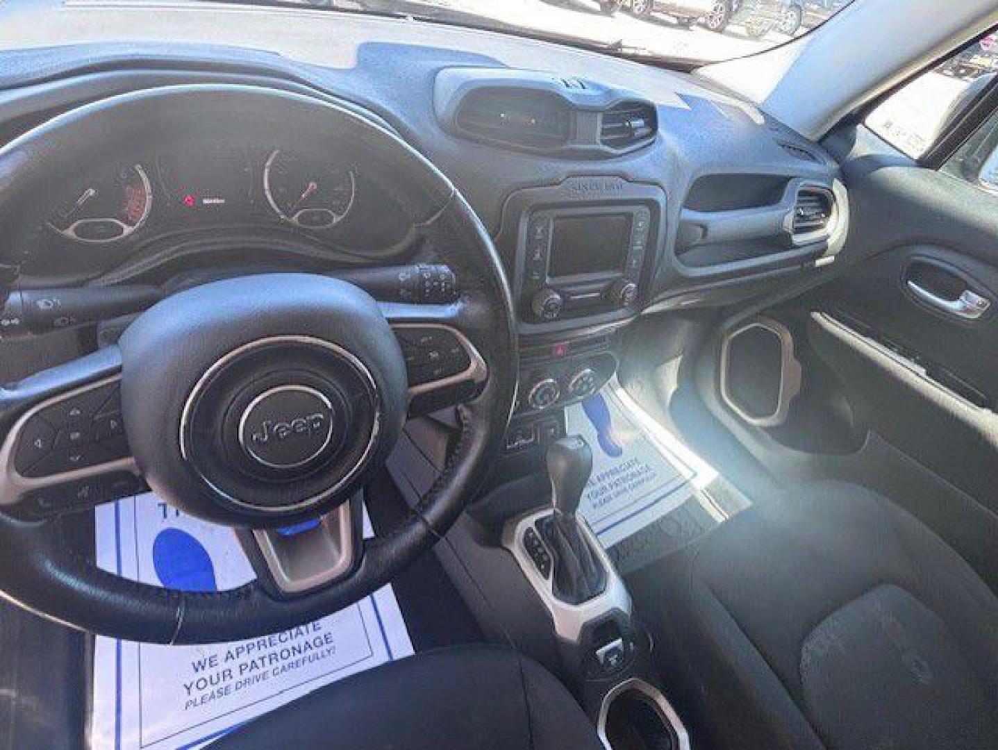 2017 GRAY JEEP RENEGADE LATITUDE (ZACCJBBB8HP) with an 2.4L engine, Automatic transmission, located at 1100 W. Sheridan Ave., Shenandoah, 51601, (712) 246-1600, 40.765678, -95.388817 - Photo#3