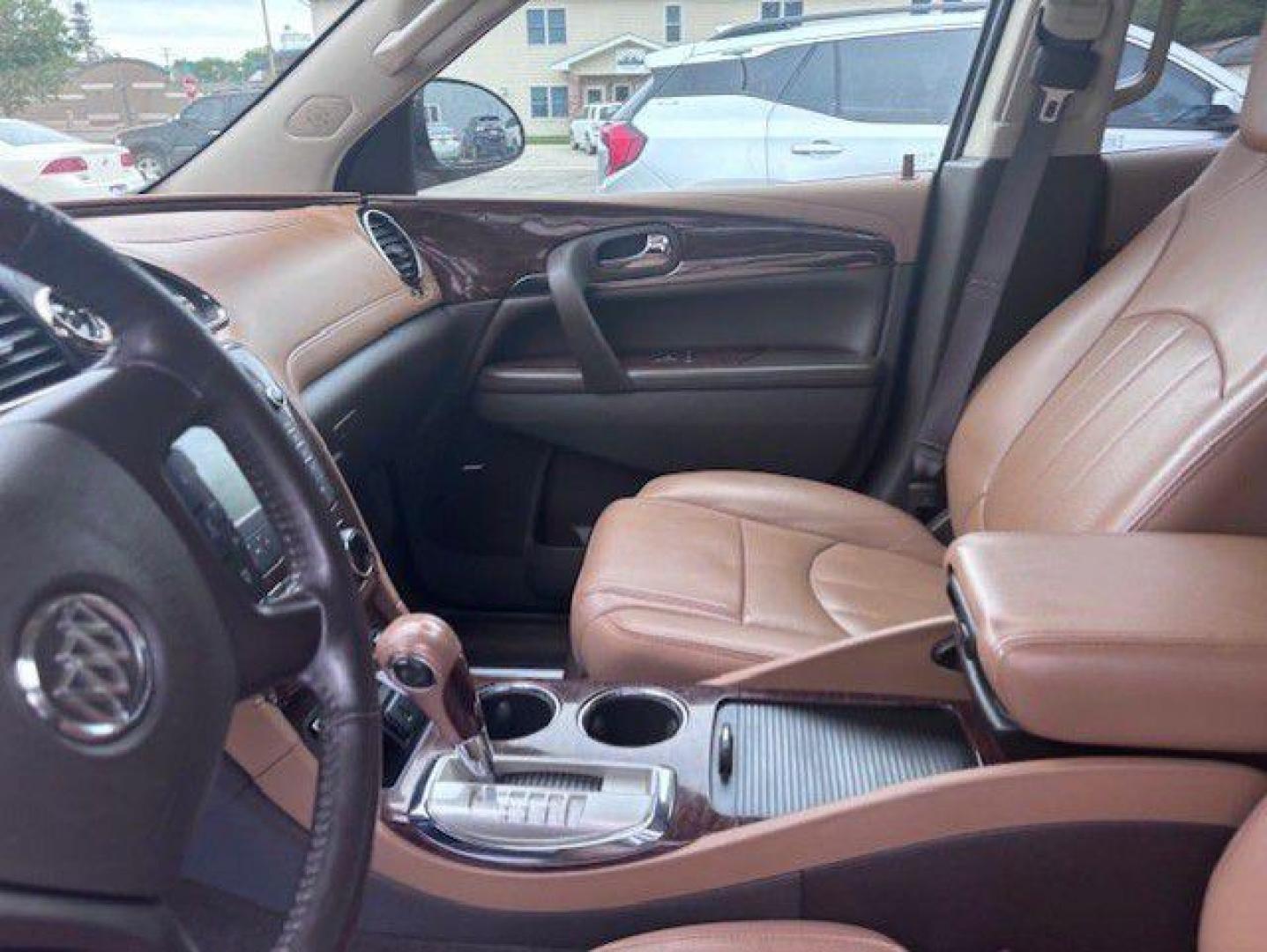 2017 BLACK BUICK ENCLAVE LEATHER (5GAKVBKD9HJ) with an 3.6L engine, Automatic transmission, located at 1100 W. Sheridan Ave., Shenandoah, 51601, (712) 246-1600, 40.765678, -95.388817 - Photo#2
