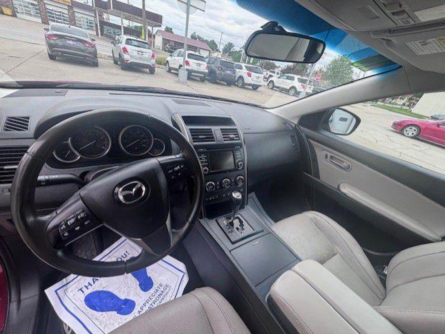 2015 RED MAZDA CX-9 TOURING (JM3TB3CA5F0) with an 3.7L engine, Automatic transmission, located at 1100 W. Sheridan Ave., Shenandoah, 51601, (712) 246-1600, 40.765678, -95.388817- Photo#3