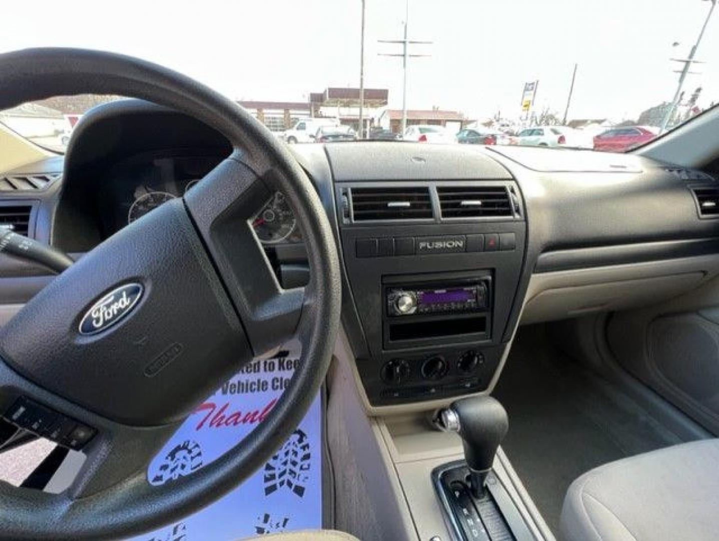 2008 BLACK FORD FUSION S (3FAHP06Z88R) with an 2.3L engine, Automatic transmission, located at 1100 W. Sheridan Ave., Shenandoah, 51601, (712) 246-1600, 40.765678, -95.388817- Photo#5