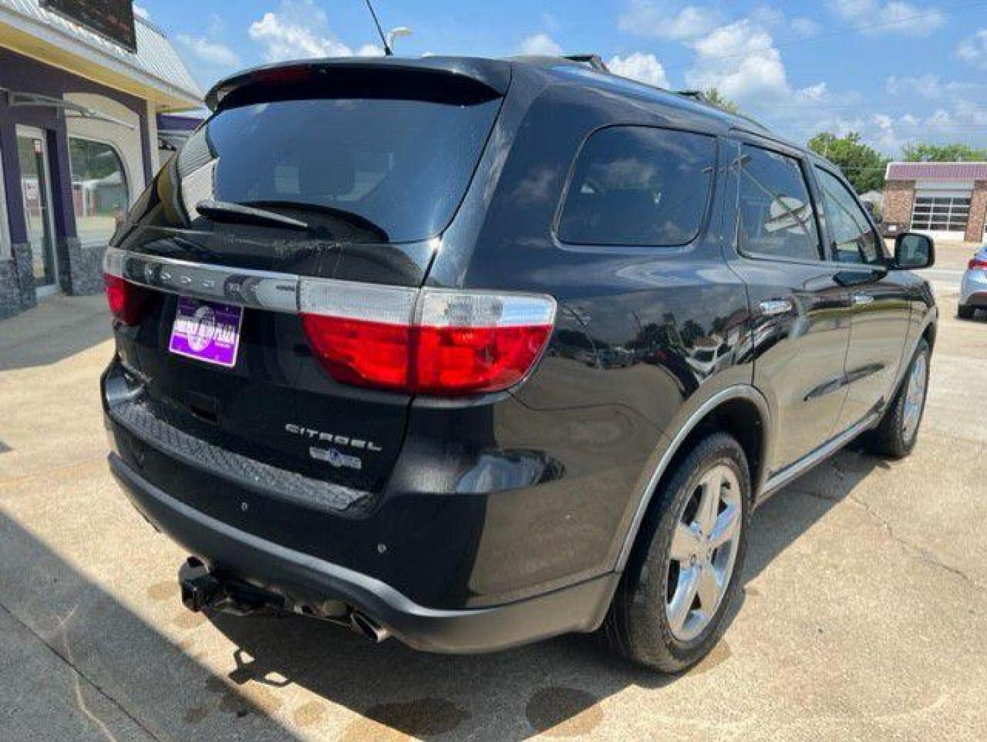 2012 BLACK DODGE DURANGO CITADEL (1C4RDJEG7CC) with an 3.6L engine, Automatic transmission, located at 1100 W. Sheridan Ave., Shenandoah, 51601, (712) 246-1600, 40.765678, -95.388817 - Photo#1